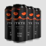 IYKYK Sativa Sippers Delta-9 THC CBC Drinks Peach Tea 10mg 16oz