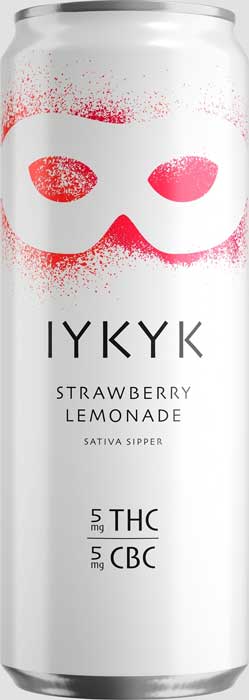 Strawberry Lemonade 12oz can for hemp-derived IYKYK Sativa Sippers, THC drinks with 5mg Delta-9 THC + CBC Strawberry Lemonade 12oz can for hemp-derived IYKYK Sativa Sippers, THC drinks with 5mg Delta-9 THC + CBC