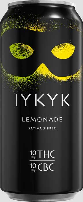 Lemonade 16oz can for hemp-derived IYKYK Sativa Sippers, THC drinks with 10mg Delta-9 THC + CBC Lemonade 16oz can for hemp-derived IYKYK Sativa Sippers, THC drinks with 10mg Delta-9 THC + CBC