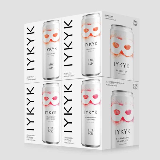 IYKYK Sativa Sippers Fruit Frenzy 5 mg Lemonade Strawberry Lemonade Delta-9 THC CBC Beverages