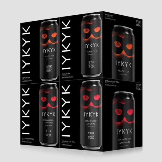 IYKYK Sativa Sippers Fruit Frenzy Maxx 10mg Lemonade Strawberry Lemonade Delta-9 THC CBC Beverages