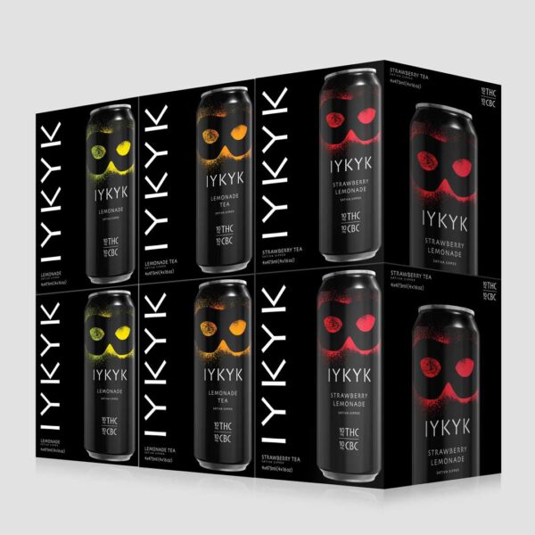 IYKYK Sativa Sippers Lemon Drip Maxx 10mg 3 Lemonade Flavors Delta-9 THC CBC Beverages