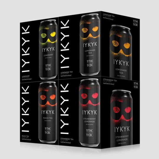 IYKYK Sativa Sippers Quad Squad Maxx 10mg All Flavors Delta-9 THC CBC Beverages