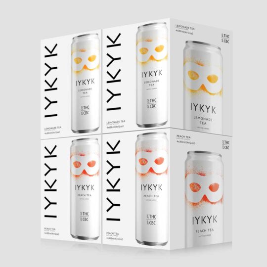 IYKYK Sativa Sippers T'N'T 5 mg Peach Tea Lemonade Tea Delta-9 THC CBC Beverages